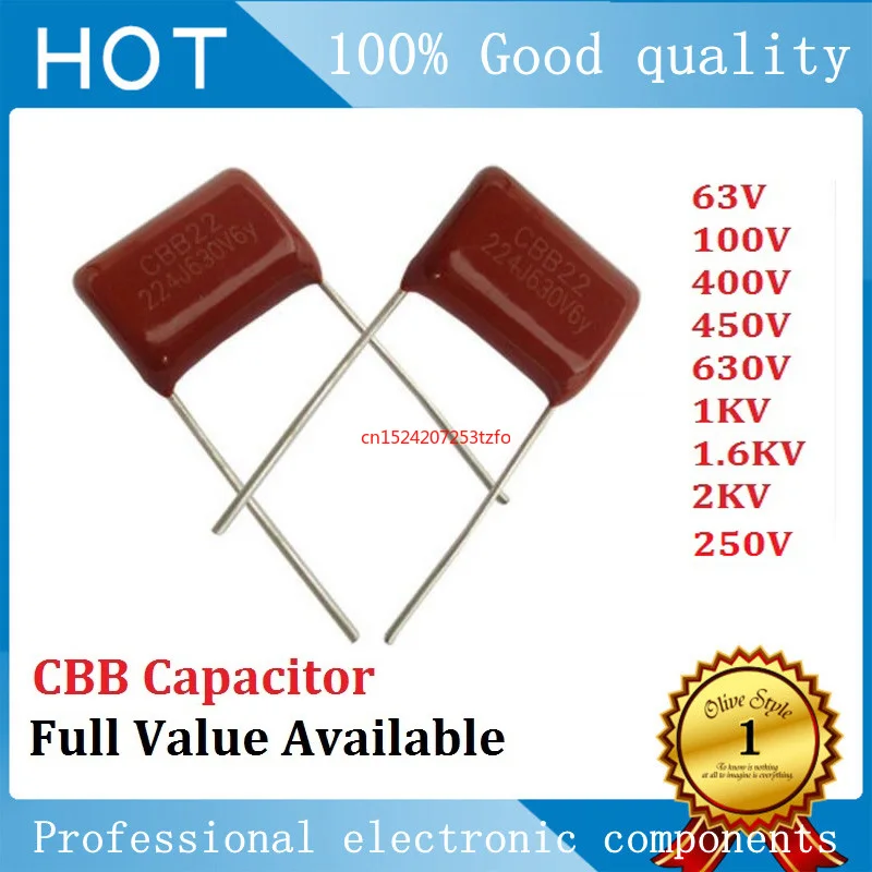 

10 шт. CBB 630V 102J 222J 472J 332J 103J 153J 223J 333J 473J 683J 104J 154J 224J 334J 474J 564J 684J 824J 105J 155J 205J 225J 335