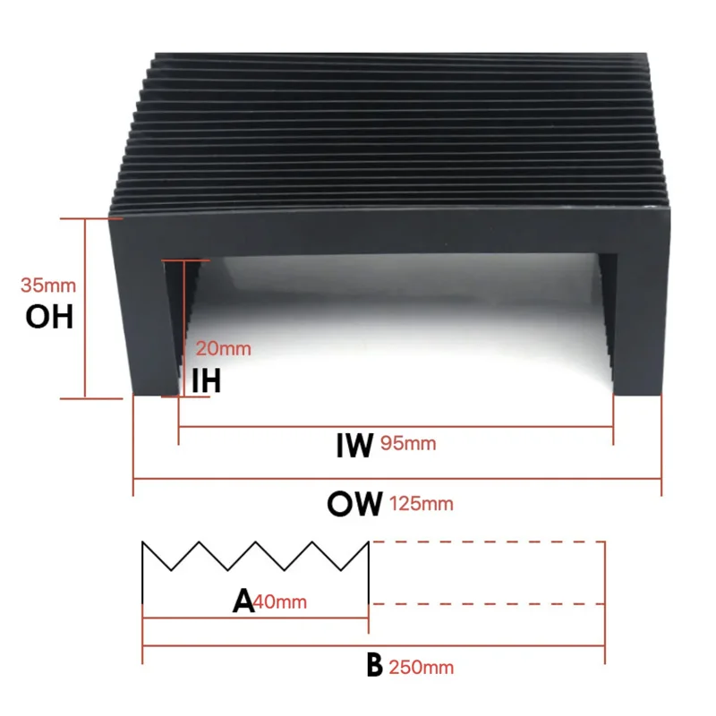 

Индивидуальные гибкие защитные сильфоны Lmax = 250 мм