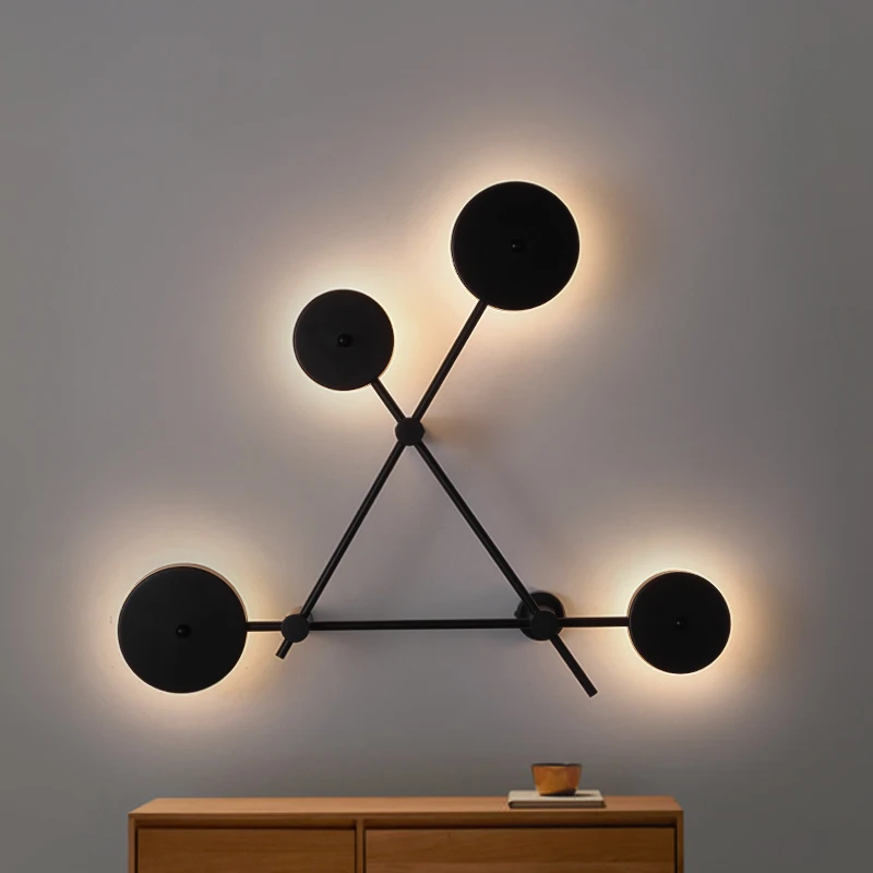 

Modern Black Wall Lamps for Bedroom Bedside Lamp Led Wall Sconce Light Fixtures Luminaire Wall Lights for Home