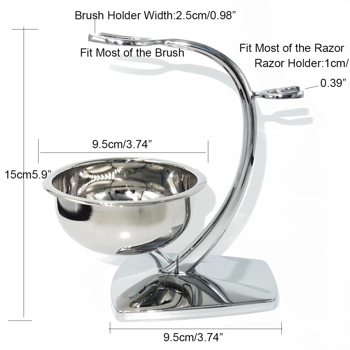 iRAZOR Men Shaving Set with Natual Honey Pure Badger Hair Brush and Soap Lather Bowl Deluxe Chrome Manual Razor Stand Holder |