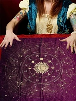 table cloth tarot card venus divination li rong twelve star palace love career transfer astrology artifact card