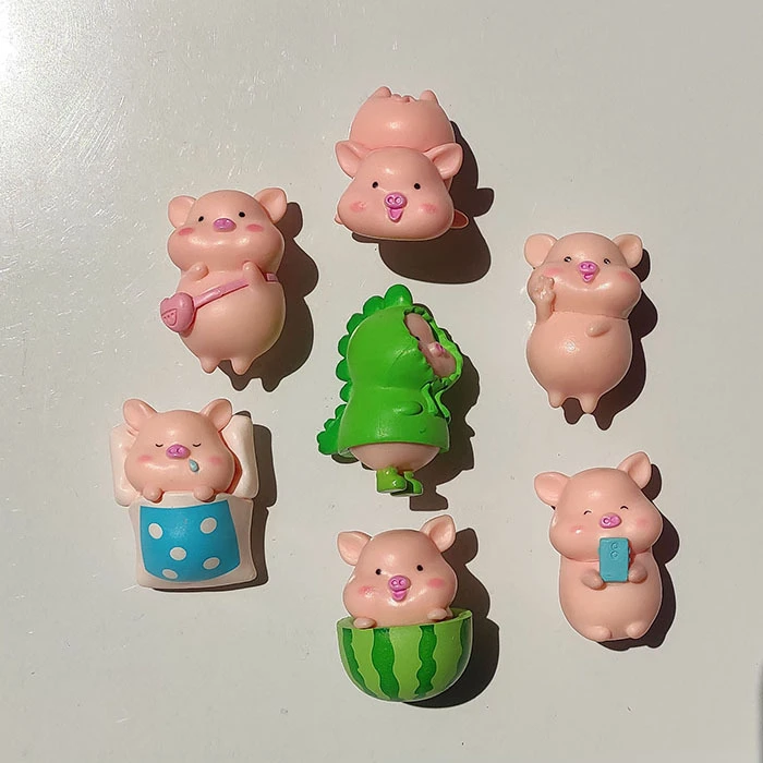 Креативные 3D Мультяшные коровы магнитные наклейки для доски объявлений милые