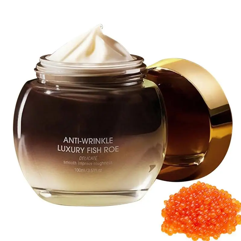 

100ml Caviar Moisturizing Face Cream Anti-Aging Remove Wrinkle Improve Fine Lines Skin Firming Brightening Nourishing Facial