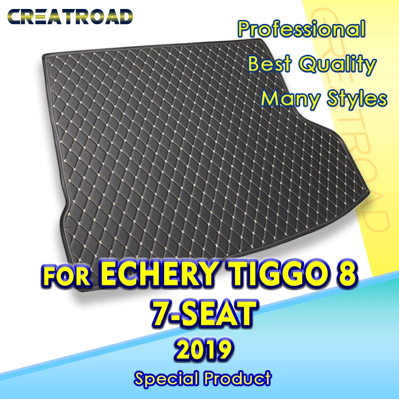 

Автомобильный коврик для багажника Chery Tiggo 8 7-Seat 2019, автомобильные аксессуары на заказ, украшение интерьера автомобиля