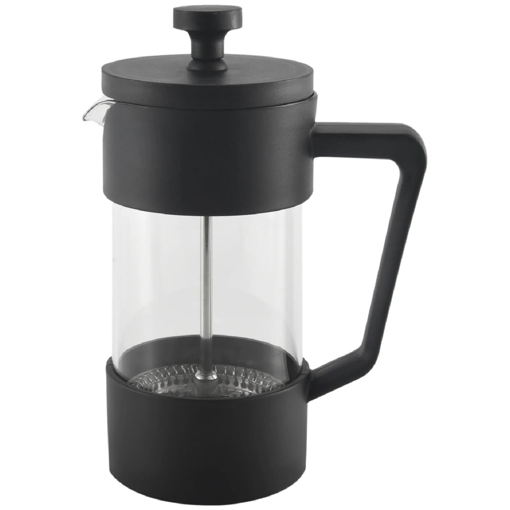 Coffee & Tea Maker, Thickened Borosilicate Glass Coffee Press Rust-free And Dishwasher Safe,black