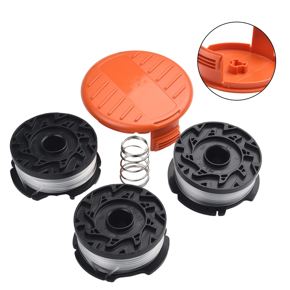 

Replacement String Trimmer Line Spool for Black & Decker Pack of 3 or 6 0065\" Wearable Line with Auto Feed System