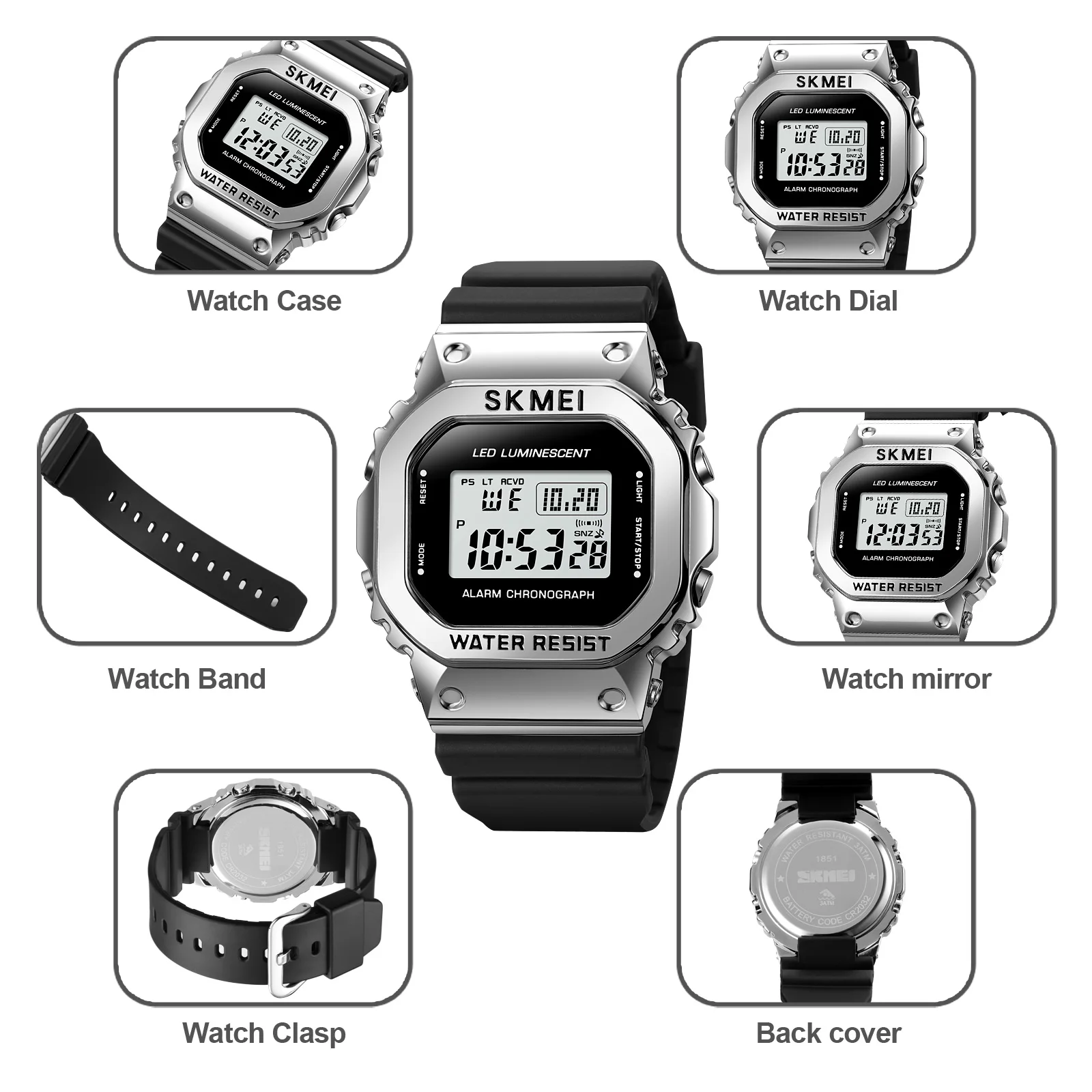 Часы SKMEI G Sytle мужские спортивные брендовые водонепроницаемые