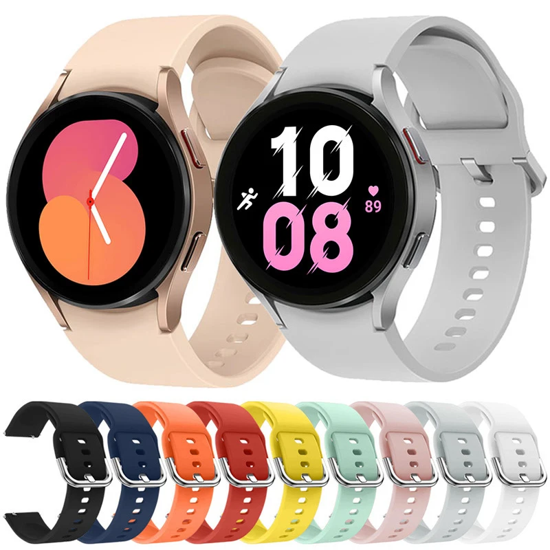 

20mm 22mm Watch Strap For Samsung Galaxy Watch 5/4 44mm 40mm wristband Silicone Bracelet Galaxy Watch 4 classic/5 pro 42mm 46mm