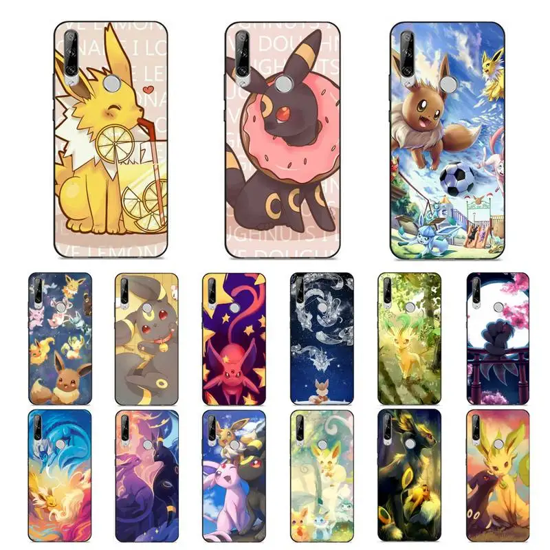 

Bandai Pokemon Cute Eevee Umbreon Sylveon Phone Case for Huawei Y 6 9 7 5 8s prime 2019 2018 enjoy 7 plus