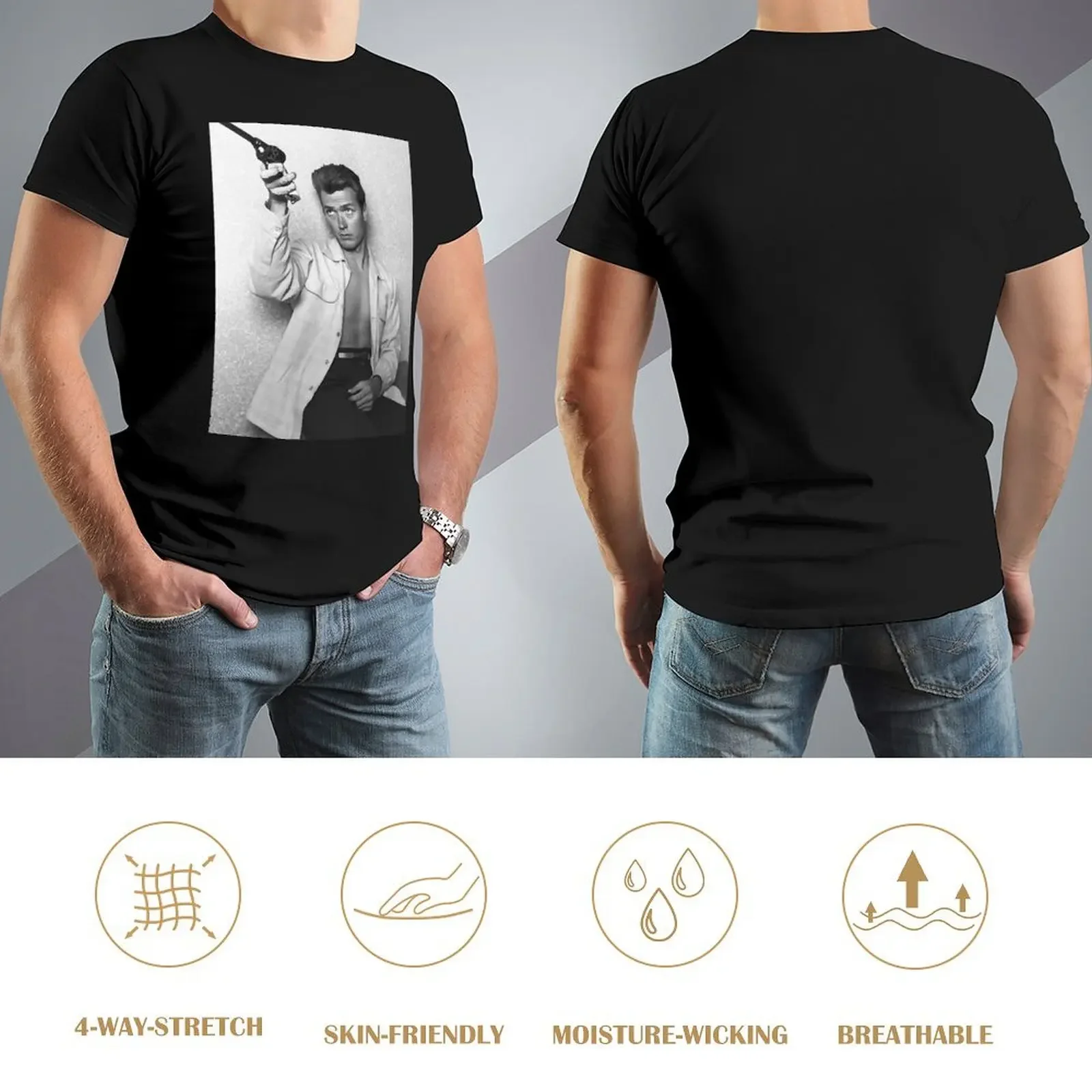 Футболка Clint Eastwood хлопковые футболки с рисунком новое издание мужская одежда