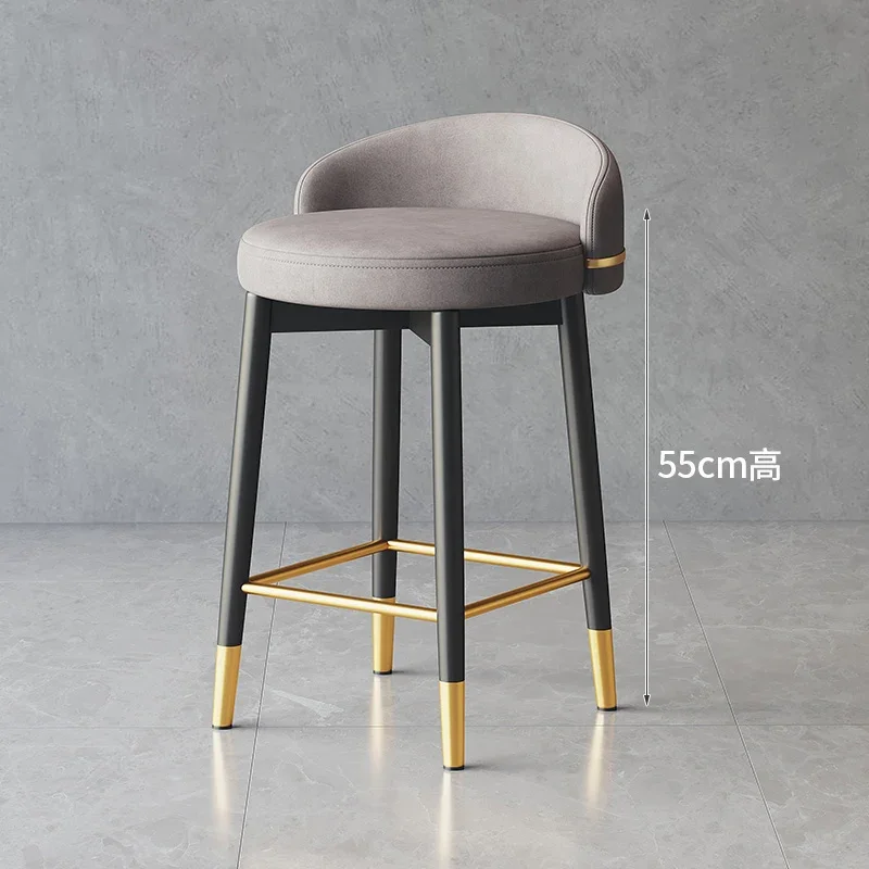 

Minimalist Bar Stools Kitchen Luxury Metal Ergonomic Lounge Chairs Occasiona Designer Bedroom Taburetes Altos Cocina Furniture