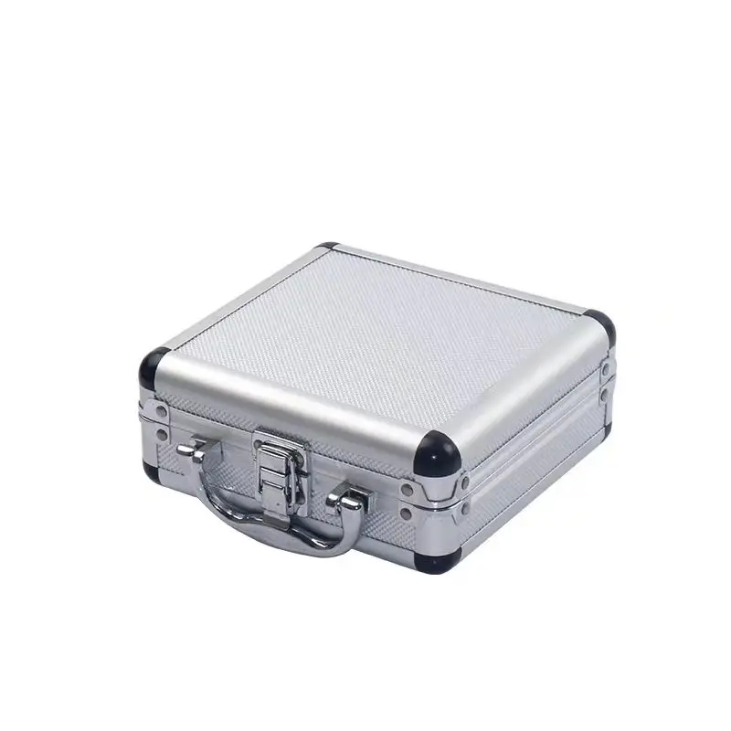 aluminum alloy tool box portable extra small lock box multi function mobile phone box storage box safe portable new toolbox free global shipping