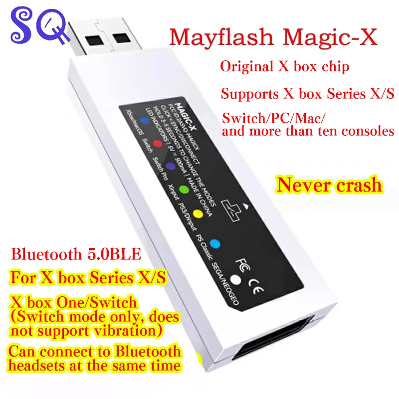 Фото Беспроводной USB-адаптер Mayflash MAGIC-X для PS5 DualSense для PS4, геймпада для Xbox Series X | S/Консоль №4