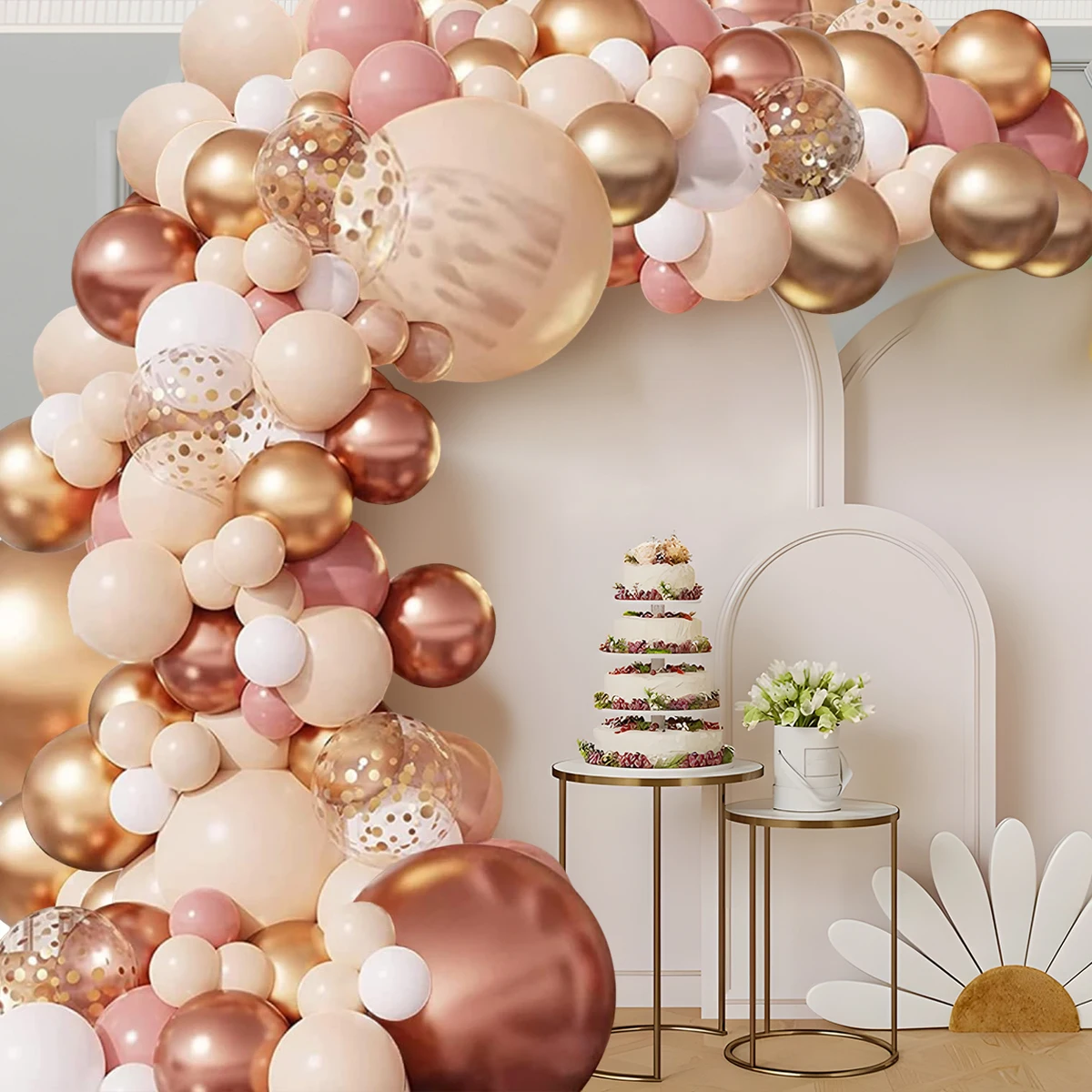 Tender оранжевая гирлянда с воздушными шарами дневной свет украшение для детей на