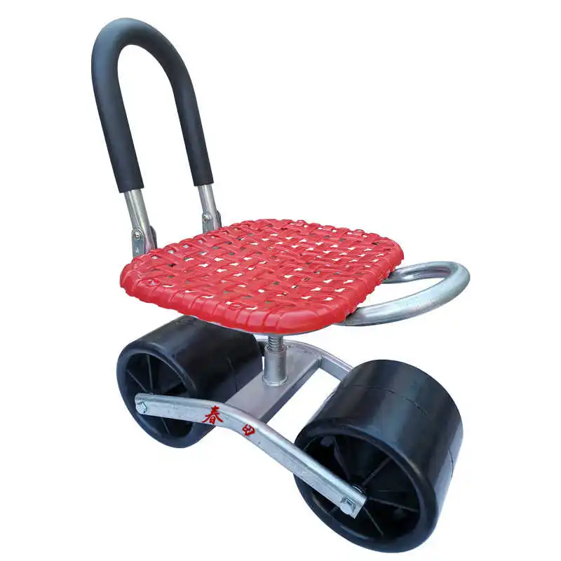 Planting Picking Stool With Wheels Garden Supplies