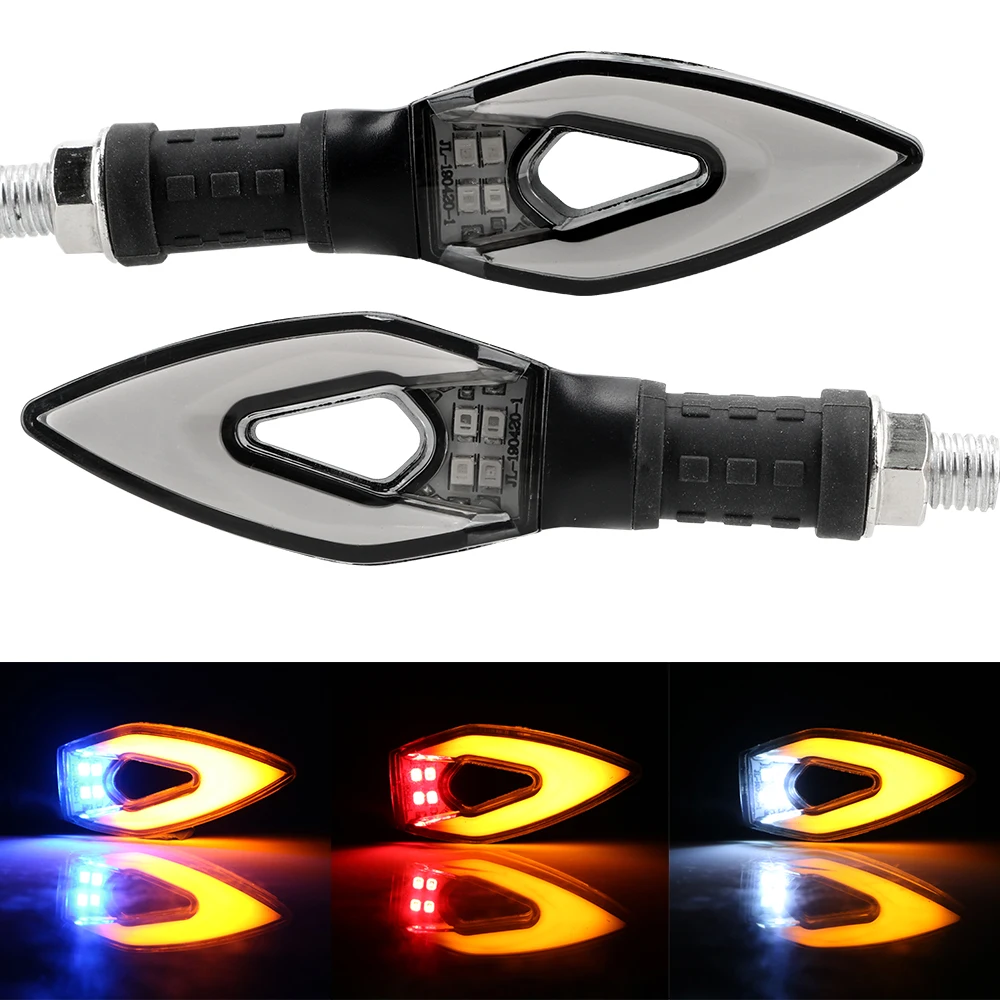

Tail Light 2Pcs/set Turn Indicator Lamp Motorbike Accessories Flexible Motorcycle Turn Signals Light Universal
