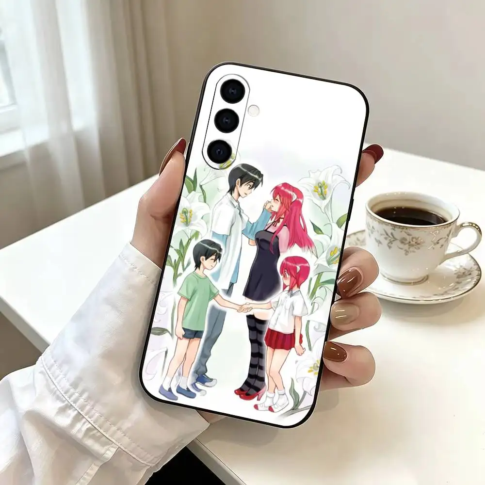 Фото Чехол для телефона Depressing Tragedy Elfen Lied-s из мягкого силикона для Samsung Galaxy A73/A72/A70/A53/A52/A51 - черный №4