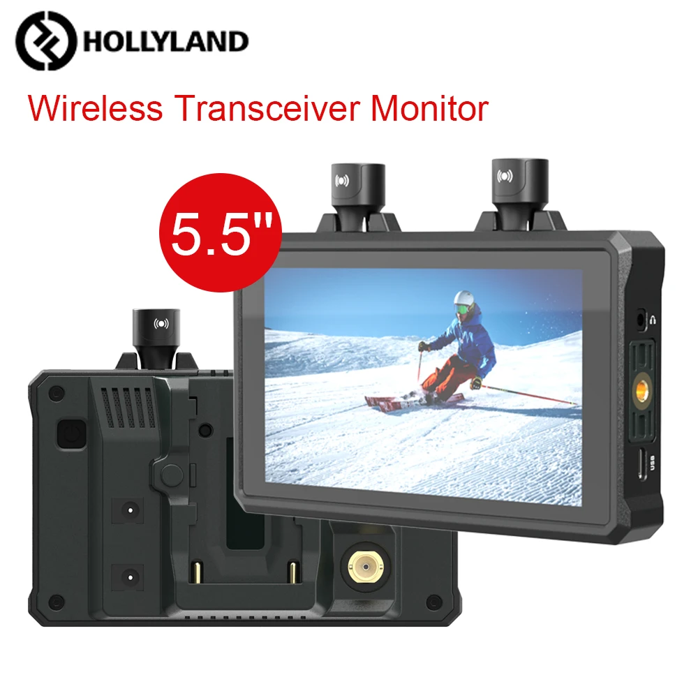 

Hollyland Mars M1 5.5” 4K Wireless Monitor Video Transceiver HDMI SDI LUT Transmitter Receiver Camera Field Monitor 1000nit FHD