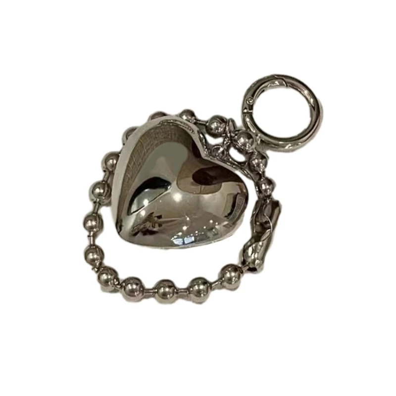 Цепочка из бисера с подвеской в ​​виде сердца брелок форме кольца для ключей