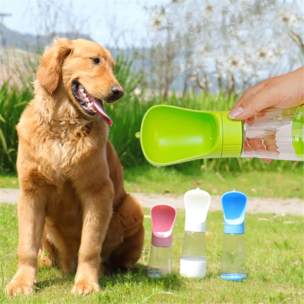 Портативная бутылка для воды собак питатель маленьких больших чаша прогулок на