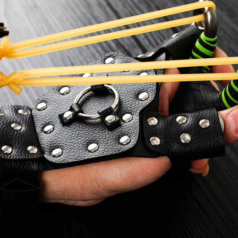 

Fishing Protective Hand Gloves Left/Right Slingshot Catapult Wrist Guard Archery Bow Outdoor Shooting Tools Fishing Box