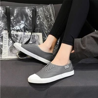 women canvas shoes fashion sneakers promotion woman shoes flats casual loafers slip on ladies student vulcanize shoes trainers