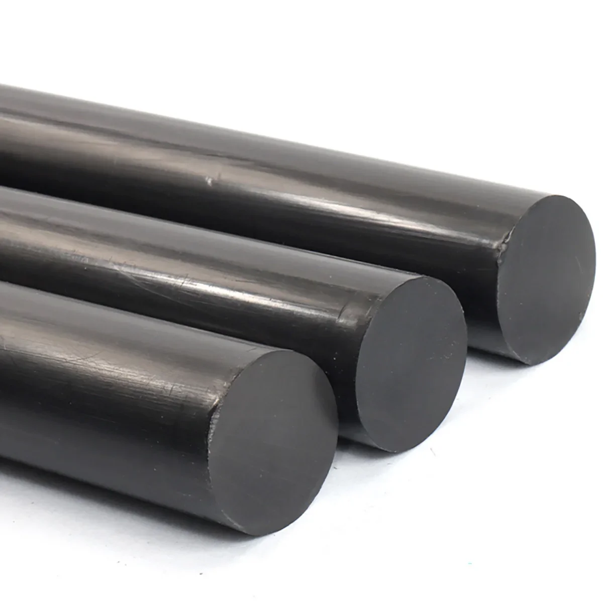 1 шт. черный стержень из ПТФЭ политетрафторэтиленовый экологически чистый