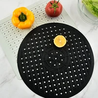 kitchen tableware quick drain mat drying dishes non slip sink mat silicone tabletop heat insulation kitchen bathroom protector