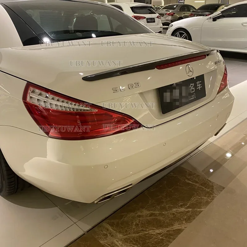 Спойлер из углеродного волокна задний бампер автомобиля для Mercedes SL class R231 SL300 SL500