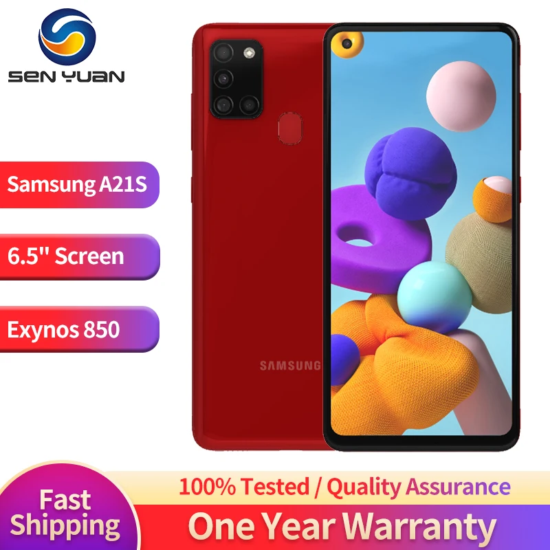 Оригинальный мобильный телефон Samsung Galaxy A21s 4G LTE 6 5 '&#x27A217F 4 Гб + 64 ГБ 3 32 | Мобильные