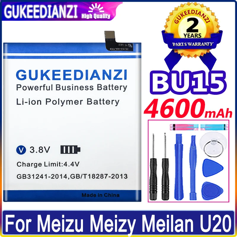 

Аккумулятор BU 15 4600 мАч для Meizu Meizy Meilan U20 U 20, батареи + Бесплатные инструменты