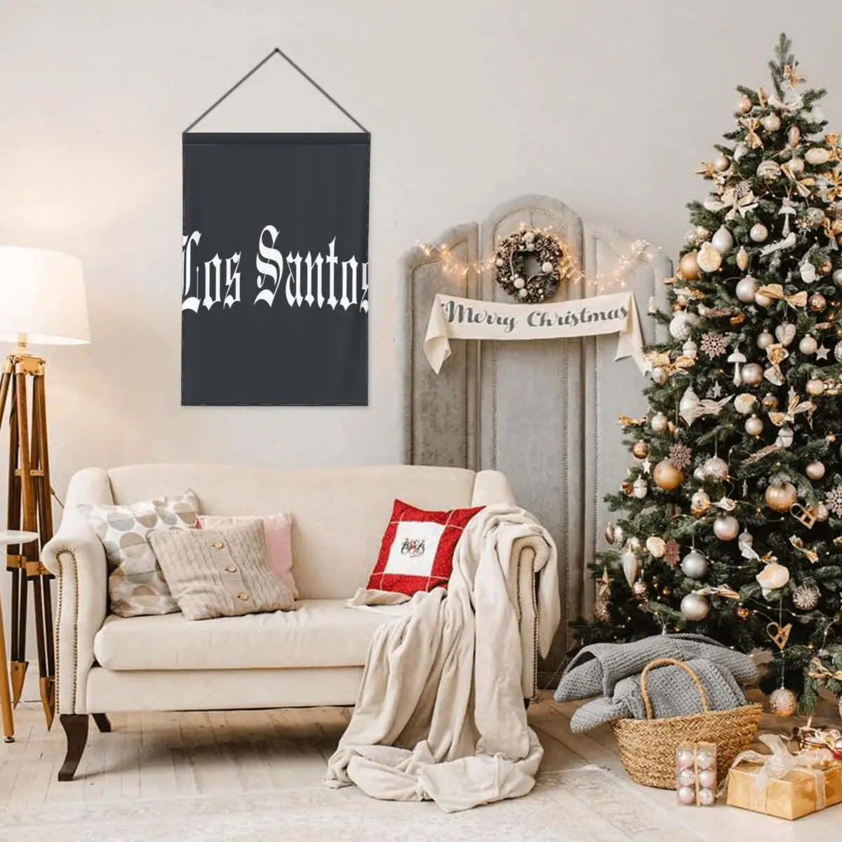 Садовый декоративный флаг Los Santos двухсторонний Печатный