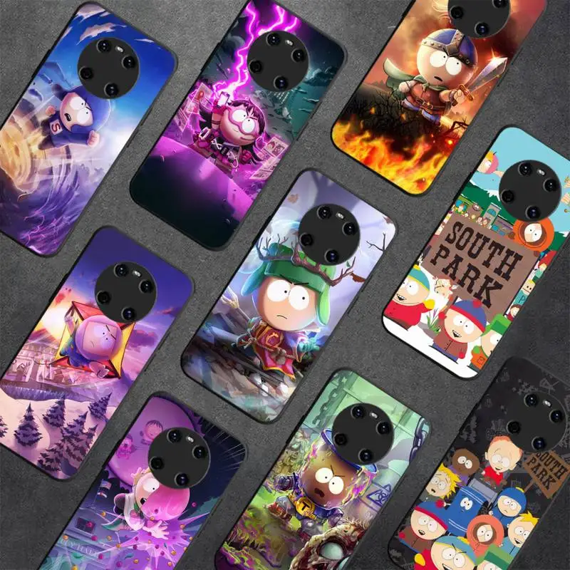 

S-South Cartoon P-Parks Phone Case for Huawei Y 6 9 7 5 8s prime 2019 2018 enjoy 7 plus