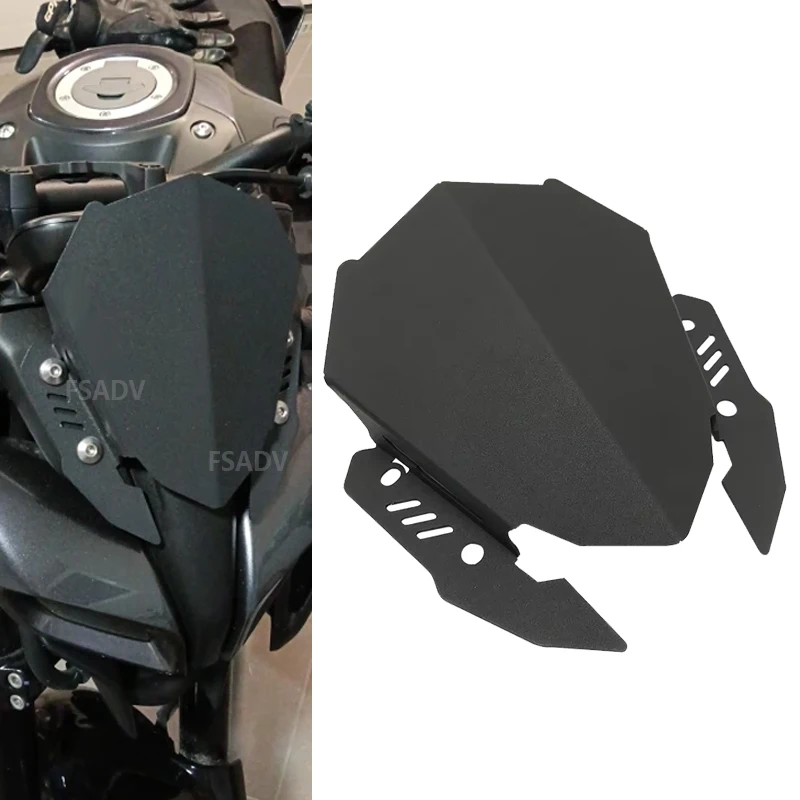 Фото Алюминиевый козырек для лобового стекла мотоцикла подходит для YAMAHA 2018-2022 2019 2020 2021 2022 2023 2024 MT125 MT-125 №1