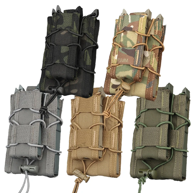 

Tactical 9mm 5.56 Magazine Bag Multicam MC RG WG BK MCBK Vest Molle Mag Ammo Pouch Bags Toolkit Bag