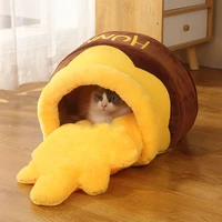 cats bed house super soft honey pot shaped pet nest comfortable dog product removable skin friendly kitten fossa with inner pad