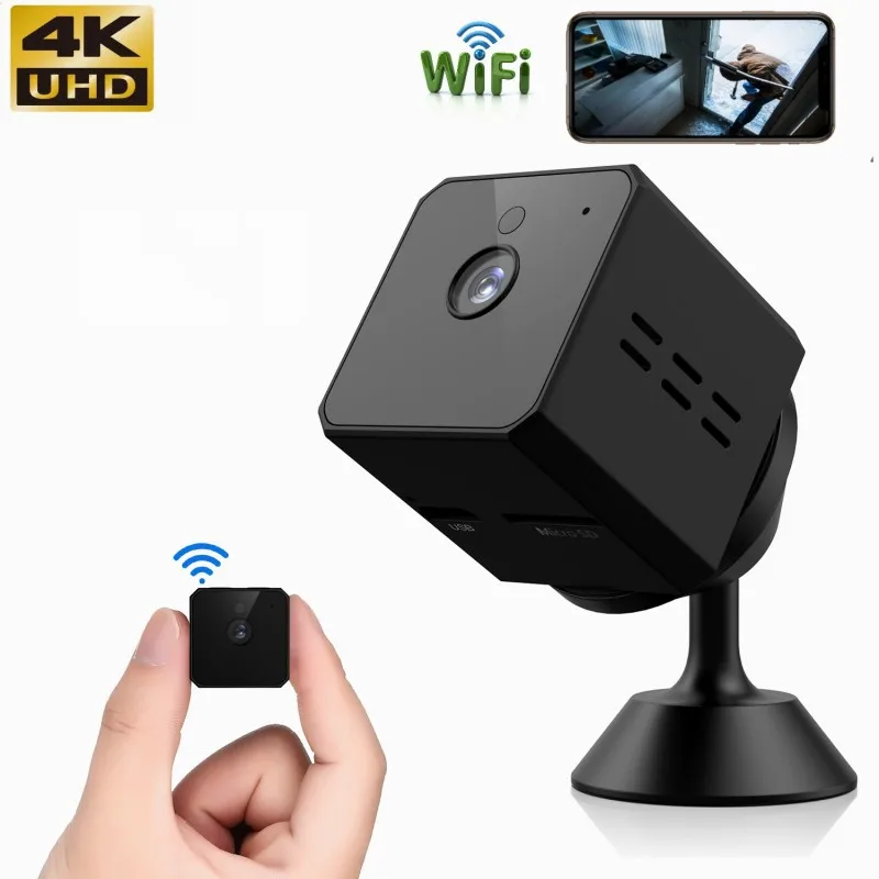 

4K HD Mini Camera WiFi Survalance Camera Smart Home Outdoors Waterproof Live Monitor IR Night Vision Motion Detection Action cam