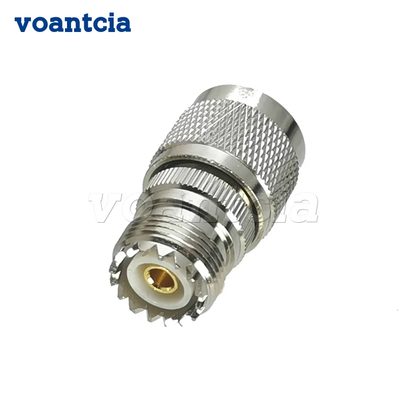 

10pcs Connector Adapter N Male Plug to UHF SO239 Female jack RF Coaxial Converter Straight New