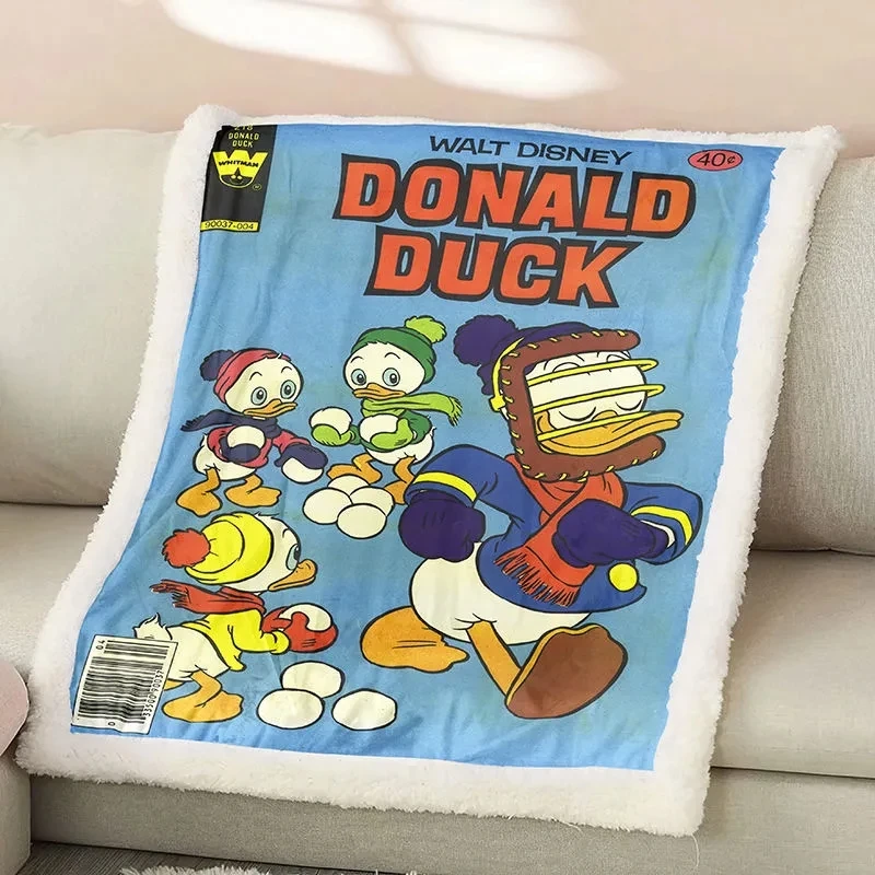 

Disney Warm Winter Blanket Luxury Wool Blankets for Bed Donald Duck Throw Blanket Duvet Cover Sofa Covers Soft Bedspread