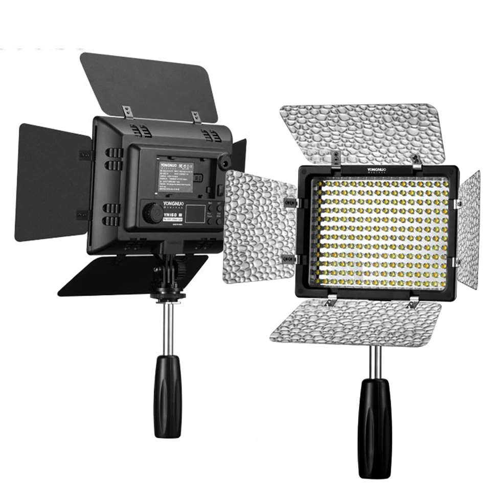 

Yongnuo YN160 III LED Video Light CRI95+ 5500K / Bi-color 3200-5500K Stepless Dimmable Brightness for Camera DV Canon Nikon Sony