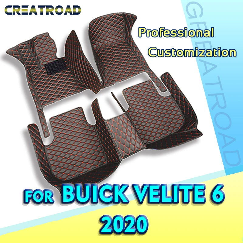 

Car Floor Mats For Buick Velite 6 2020 Custom Auto Foot Pads Automobile Carpet Cover Interior Accessories