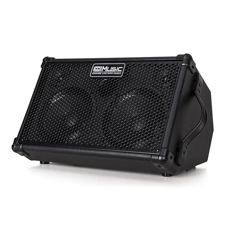 Фото Coolmusic Bp40D Усилитель для акустической гитары с питанием Портативный Bluetooth-динамик 80 Вт с эффектом реверберации хоруса 6 входов 3-полосный эквалайзер №3