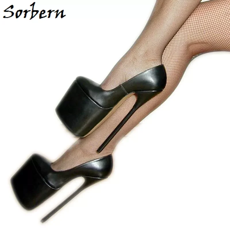 

NEW IN Sexy 22Cm High Heel Women Real Leather Platform Shoes Lady Of Heels For Women Crossdressers Sissy Boy Fetish Arch
