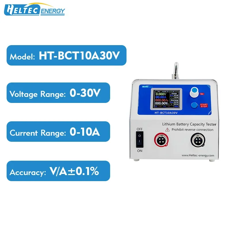 

Тестер емкости аккумулятора Heltec 1-99 В, 50 А для свинцово-кислотных аккумуляторов 18650 LiFePO4 LTO NCM | Умный высокоточный инструмент для разрядки