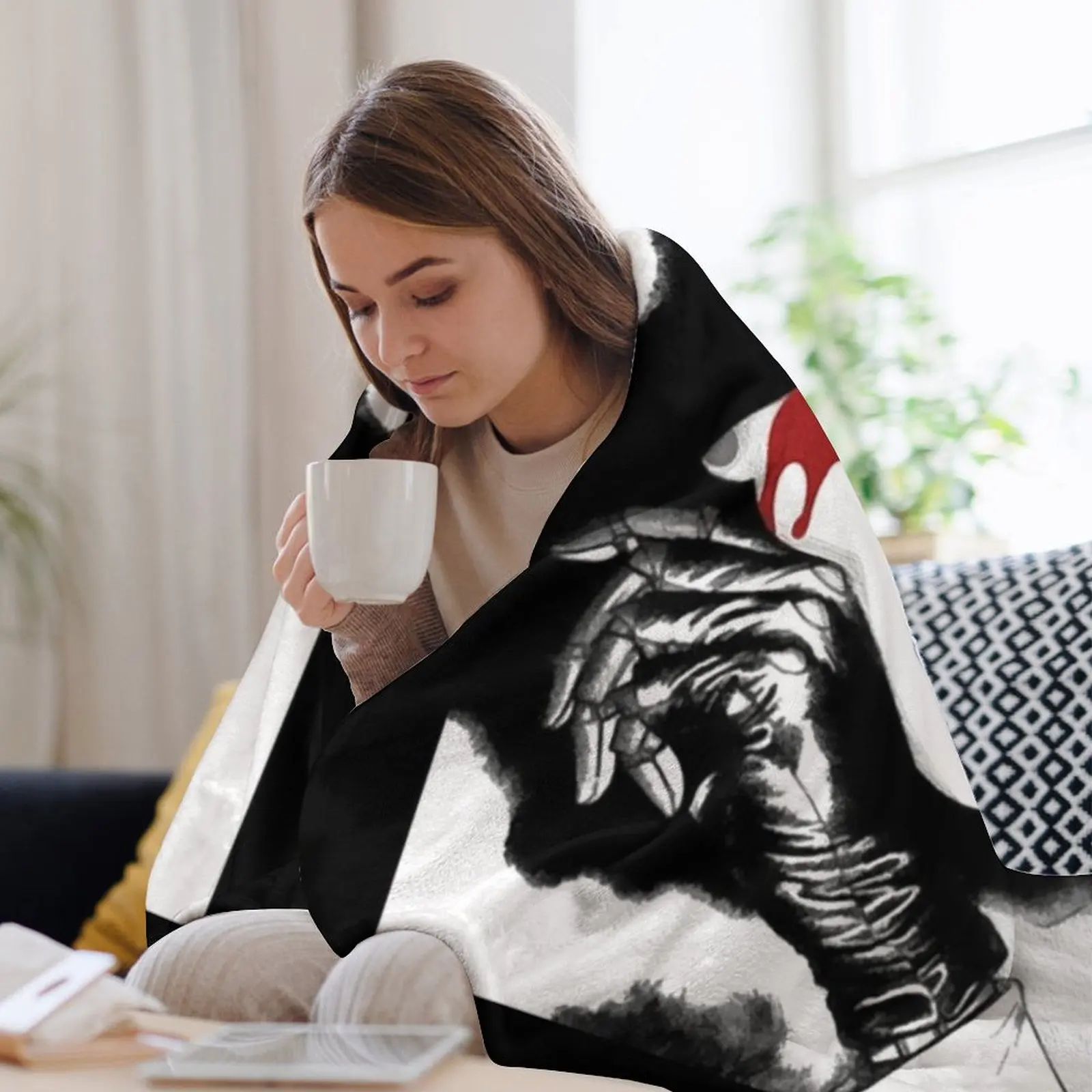 Copie de Gunnm — Gally Алита: Battle Angel (белое) пледы милые очень большие детские одеяла