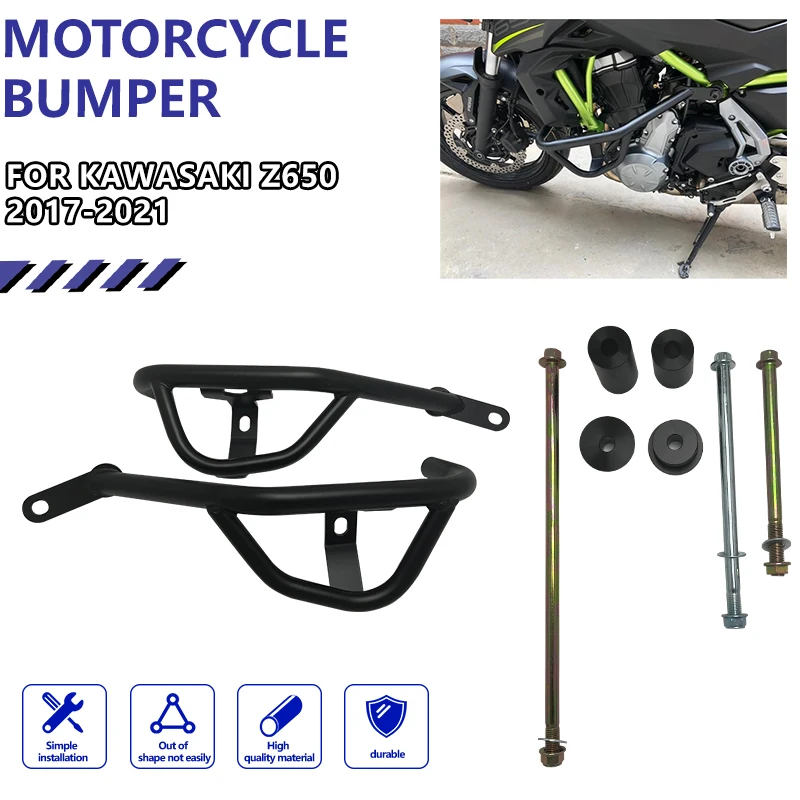 for Kawasaki Ninja 650 Z650 2017-2021 Engine Protection Bar Motorcycle Z650 Bumper Advanced Steel Pipe Floor Protection Bar