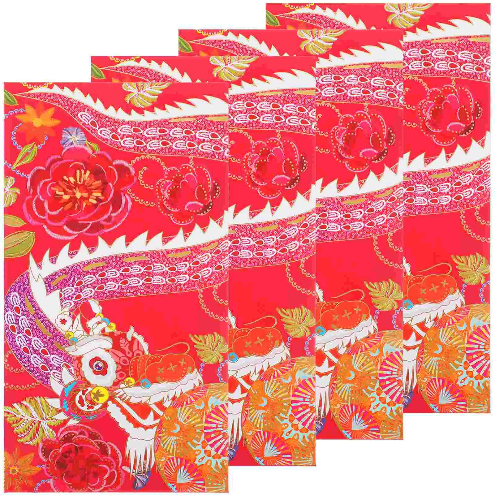 

4pcs Chinese New Year Red Envelopes New Year Red Packets New Year Supplies
