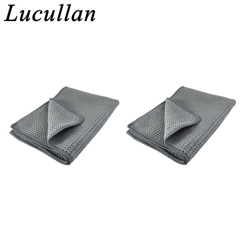 

Супервпитывающая вафельная ткань Lucullan Magic Power, 30X40 см, 380GSM, полотенца из микрофибры для стеклянной краски и интерьера