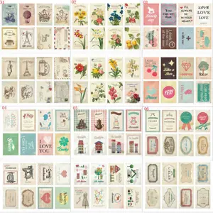 2 листа ретро декоративные наклейки милые канцелярские принадлежности