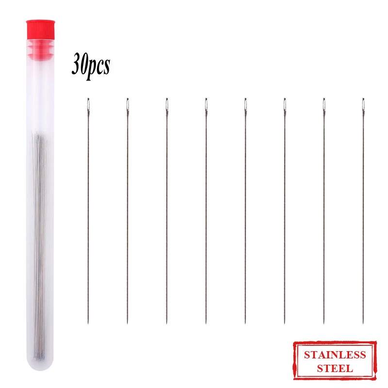 8cm 10cm stainless steel beading needles easy jewelry making